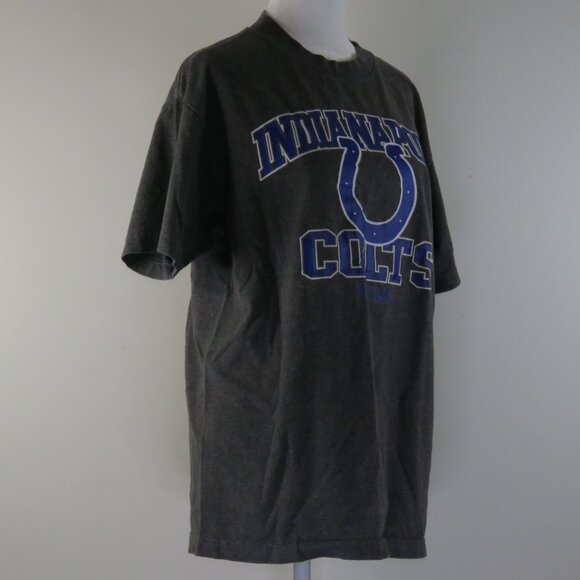 NFL Team Apparel Indianapolis Colts Football Gray & Blue T-Shirt Size M (C1661) - Picture 3 of 7